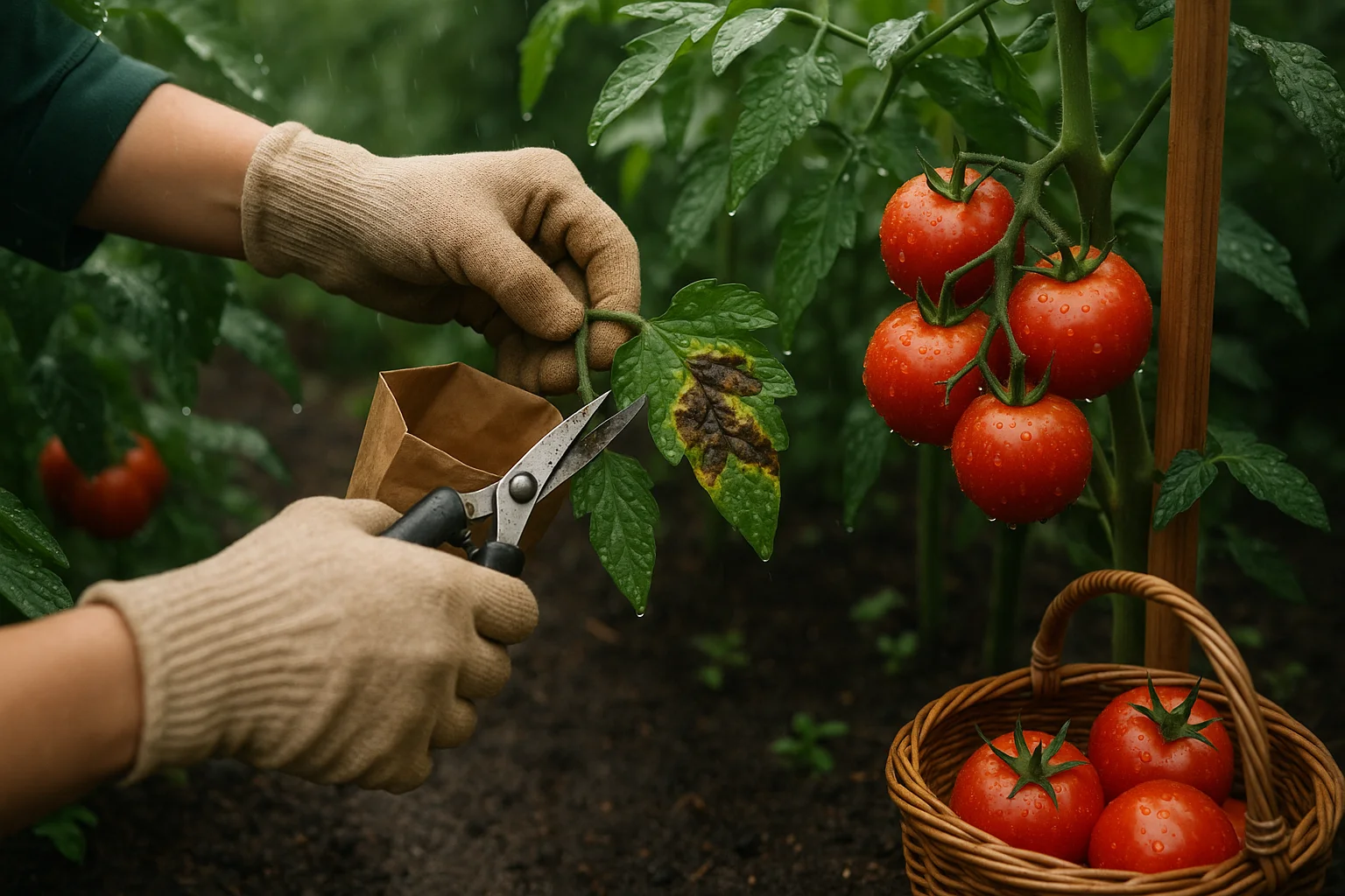 Mildiou des tomates : agir vite après les pluies d’août