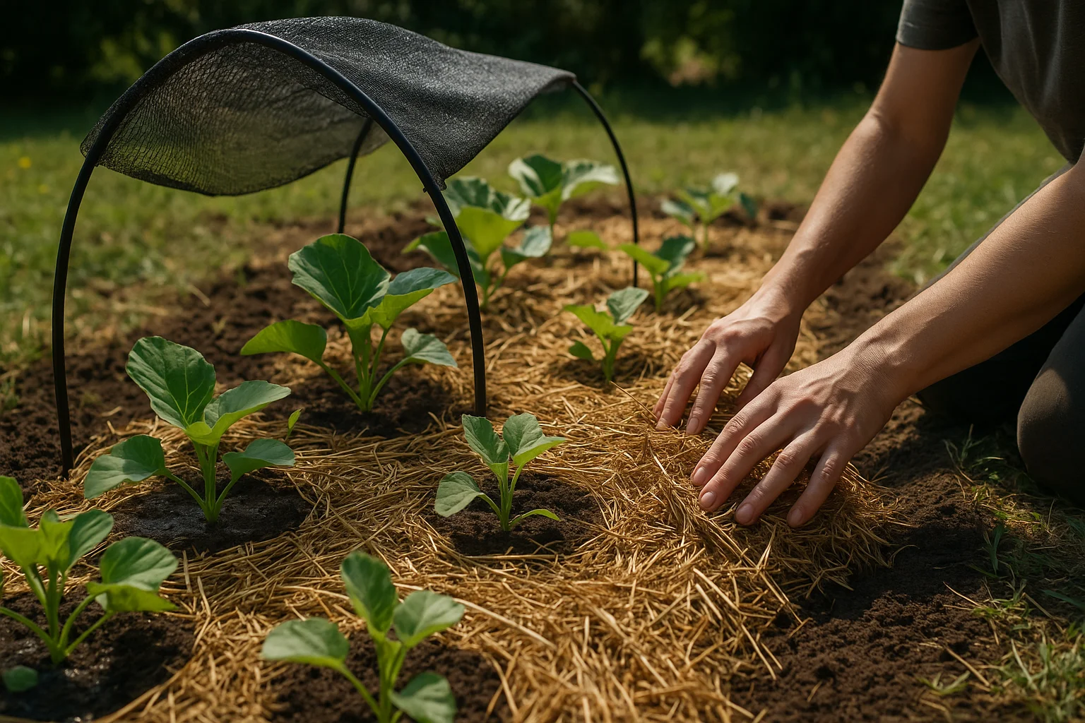 Préparer et pailler un potager avant la canicule