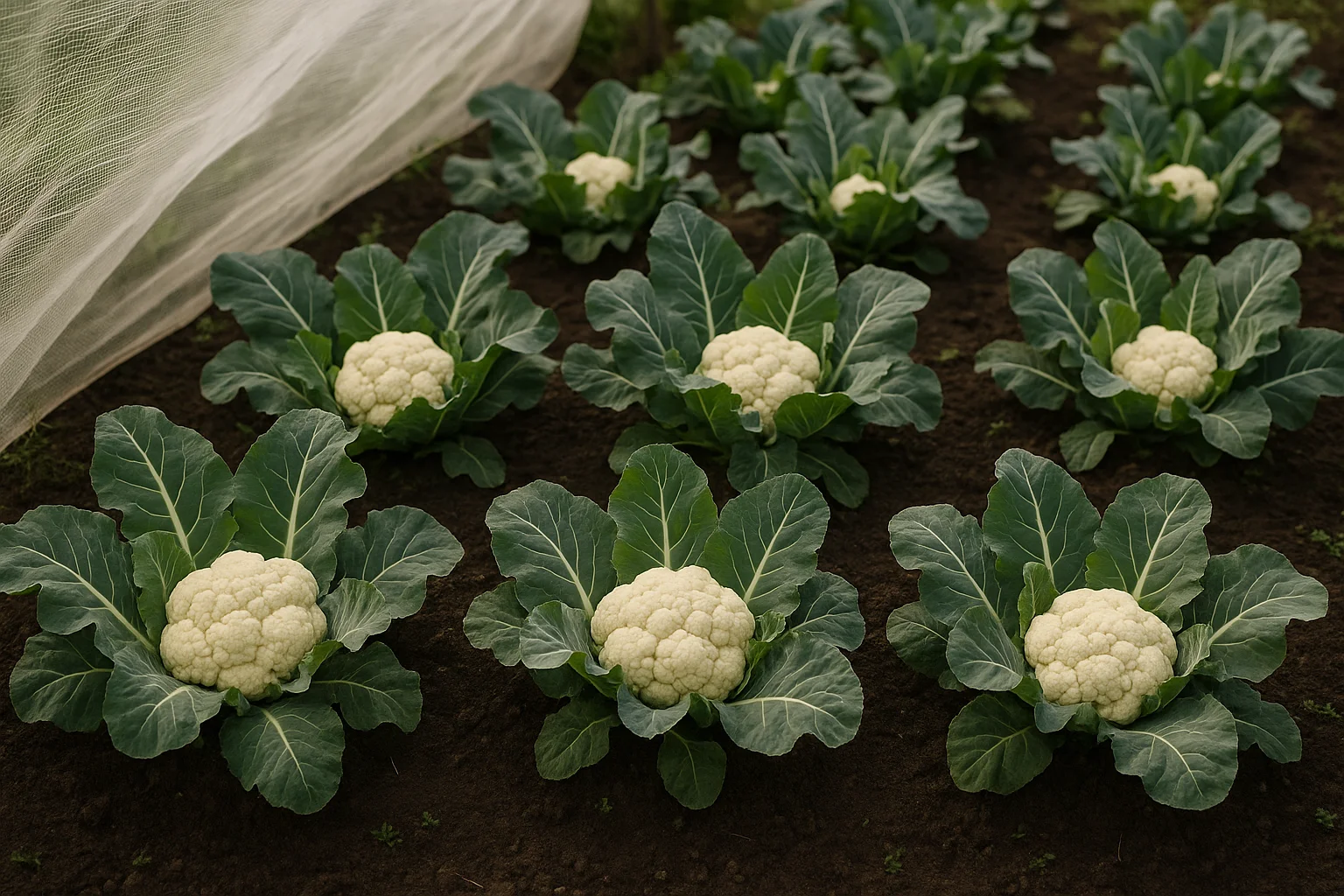 Réussir la culture des choux-fleurs d’automne au potager
