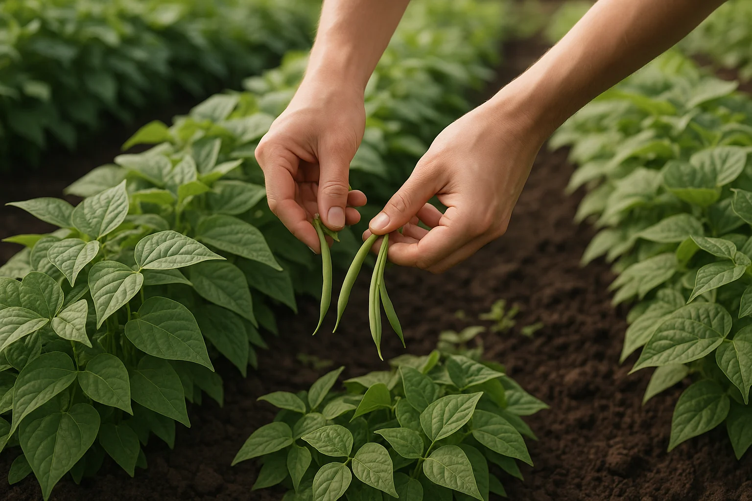 Réussir les haricots verts nains en pleine terre